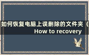 如何恢复电脑上误删除的文件夹（How to recovery afolder硬盘上误删除的电脑）